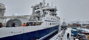 Головной траулер-процессор «Дмитрий Кожарский» отправился на ходовые испытания