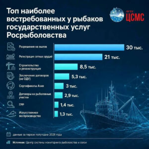 Росрыболовство вошло в десятку лучших федеральных органов исполнительной власти по оказанию цифровых госуслуг