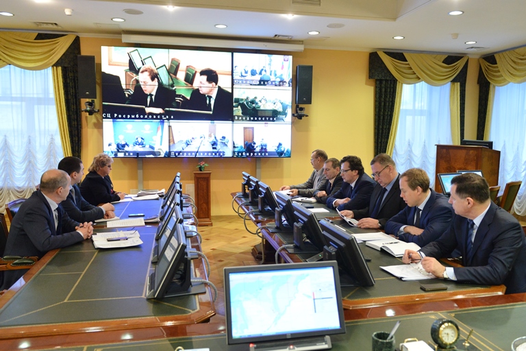 В Росрыболовстве состоялось первое в новом году заседание штаба по oхотоморской путине (Москва, 17 января 2017 г.)