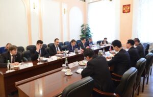 Встреча Ильи Шестакова с Чрезвычайным  и Полномочным Послом КНДР в Российской Федерации Ким Хен Чжуном (Москва, 9 февраля 2017 г.)