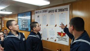 Накануне Дня Победы на паруснике «Крузенштерн» прошел вечер Памяти