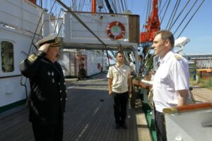 Барк «Седов» отправился в регатный рейс (Калининград, 17 июня 2018 г.)