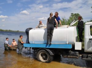 В бассейн реки Волга выпустили 200 тыс. штук молоди стерляди с нового рыбоводного завода