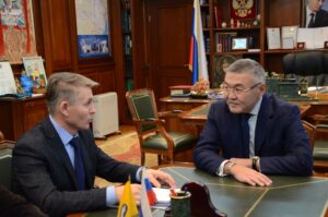 Встреча Главы Калмыкии Алексея Орлова с руководителем ВКТУ Росрыболовства Александром Морозовым