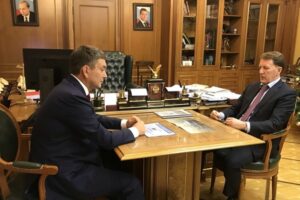 Алексей Гордеев провёл рабочую встречу с директором ВНИРО Кириллом Колончиным