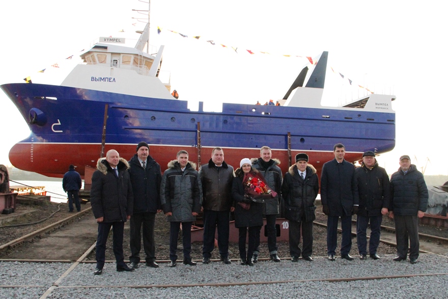 В Рыбинске спустили на воду первое малотоннажное судно для промысла в Северном бассейне