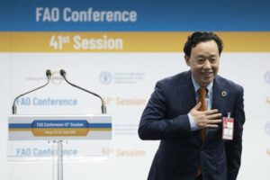 Представитель Китая Цюй Дунъюй избран на пост Генерального директора ФАО