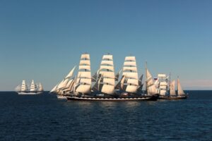 «Крузенштерн» и «Седов» участвуют в парусной регате больших судов (Турку-Клайпеда, 24-29 июля 2017 г.)