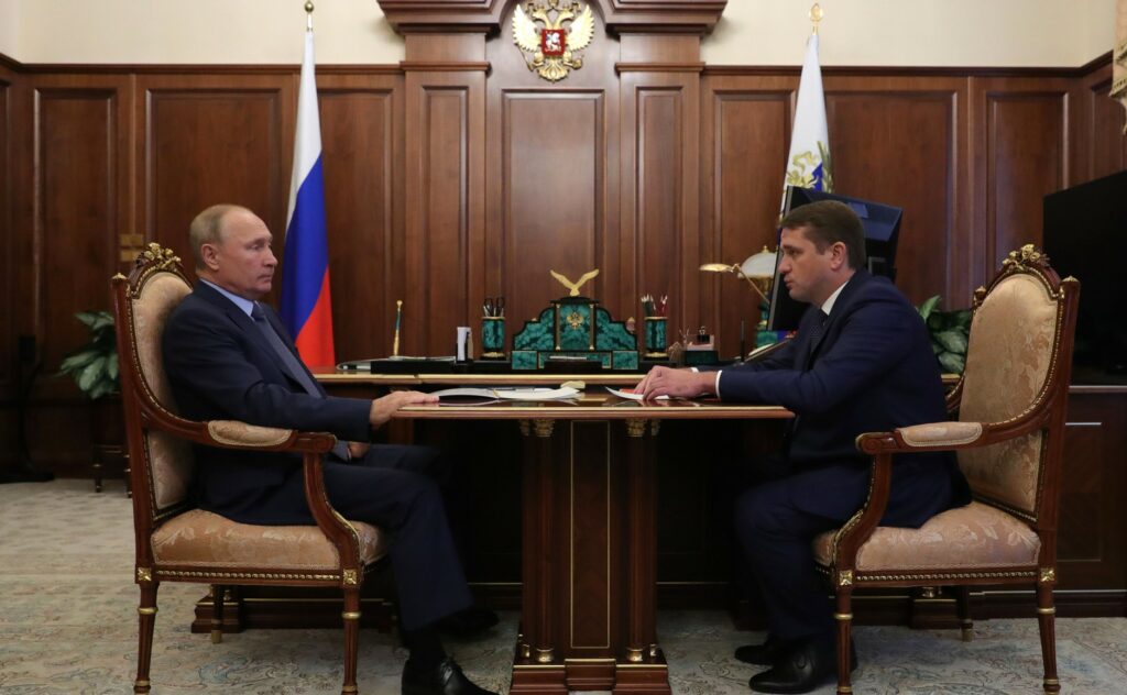 Рабочая встреча Президента РФ В. Путина с И. Шестаковым