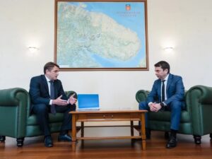 Встреча руководителя Росрыболовства Ильи Шестакова и губернатора Мурманской области Андрея Чибиса